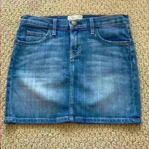 Current Elliott mini denim skirt